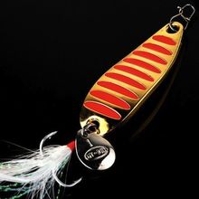 Блесна Single Curve III, 34мм, 2г, Gold+Red GT-BIO