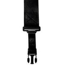 CUSTOM ITALIAN LEATHER CLIPLOCK STRAP 2 INCH BLACK DD2420