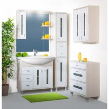 Бриклаер Мебель для ванной Бали 85 L светлая лиственница