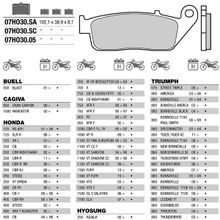 BREMBO Тормозные колодки BREMBO 07HO3005