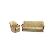 Диван "Венеция" (ткань "Джардин бейдж", диван + кресло)