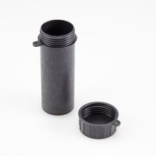 Пенал ТУБУС черный для ключей пластиковый 100 мм, диаметр 40 мм