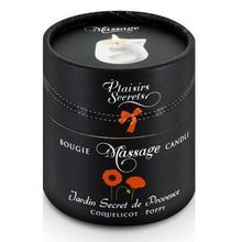 Массажная свеча с ароматом мака Plaisir Secret Jardin Secret De Provence Coquelicot 80мл