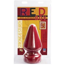 Огромная анальная пробка Red Boy The Challenge Butt Plug - 23 см. Красный