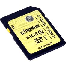 Карта памяти  Kingston   SDA10 64GB   SDXC Memory Card  64Gb UHS-I U1