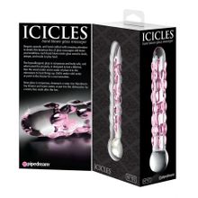 Стеклянный фаллоимитатор Icicles №7 - 17,8 см. (28237)