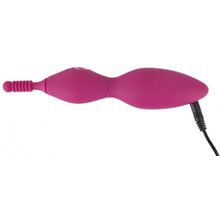 Ярко-розовый клиторальный вибратор с 3 насадками Spot Vibrator with 3 Tips - 17,9 см. (234781)