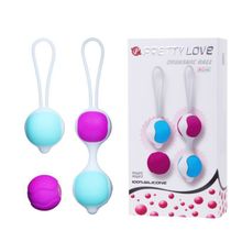 Baile Разноцветные вагинальные шарики Orgasmic balls silicone (разноцветный)