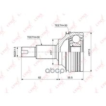 Шрус Наружный | Перед Прав Лев | Lexus Is250 350 (Gse25) 05-   Gs460 430 350 (Grs196) 05-   Toyota Mark X (Grx135) 10-   4wd LYNXauto арт. CO3719