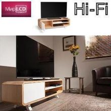 Techlink TV140LOSWT Light Oak & Satin White