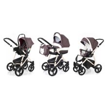 Коляска 3 в 1 Esspero Newborn Lux (шасси Beige) - Brown Lux