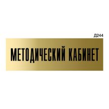 Информационная табличка «Методический кабинет» прямоугольная Д244 (300х100 мм)