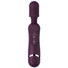 Фиолетовый универсальный массажер Silicone Massage Wand - 20 см.