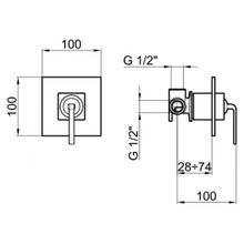 Webert Смеситель для душа Wolo WO880101564 черный