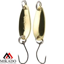 Блесна колеблющаяся Mikado MINI  2.5 г.   2.4 см. - золото-золото
