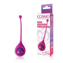 Bior toys Ярко-розовый вагинальный шарик со смещенным центром тяжести Cosmo (ярко-розовый)