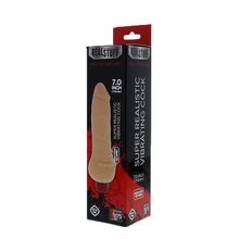 Dream Toys Реалистичный вибратор с шипиками REALSTUFF REAL FEELING VIBE 7INCH FLESH - 17,8 см.