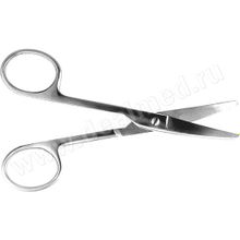 Ножницы глазные тупоконечные вертикально изогнутые 113 мм Тумботино, Россия