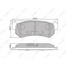 Колодки Тормозные Дисковые | Зад | LYNXauto арт. BD1807