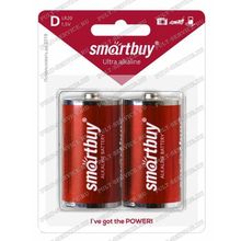 Батарейка SmartBuy LR20 (D) (1,5V) alkaline блист-2