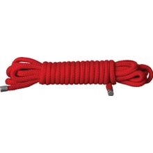 Красная нейлоновая веревка для бондажа Japanese rope - 10 м. (41997)