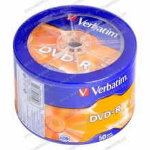 Диск Verbatim DVD-R 4.7GB 16x Bulk (50)