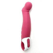  Вибратор Satisfyer Vibes Petting Hippo с загнутым кончиком - 22,9 см.