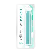 Мятный вибромассажер Climax Smooth 7  Vibe - 17,8 см.