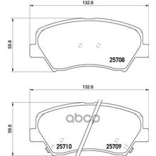 Колодки Тормозные Дисковые | Перед | Kia Cerato Saloon 2.0 Mpi 03.2016 -  <=> Kia CeeD (Jd) 1.4 Cvvt 05.2012 - Brembo арт. P30073