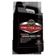 D11501 Автошампунь с воском для экспресс-мойки Rinse Free Express Wash Wax 3.78 л,  Meguiars