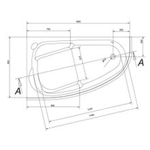 Акриловая ванна Cersanit JOANNA 160 левая WA-JOANNA*160-L-W 160х95