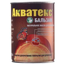 АКВАТЕКС натуральное масло для древесины махагон (750мл)   АКВАТЕКС бальзам декоративное покрытие по дереву махагон (0,75л)