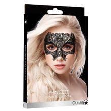 Shots Media BV Черная кружевная маска Princess Black Lace Mask