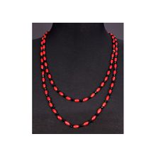 Бусики-Колечки Бусы Коралл, хрусталь "Астро" арт. П1969