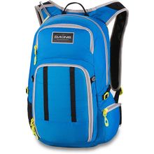 Велорюкзак синего цвета для мужчин Dakine Amp 18L Reservoir Bright Blue Bbl с ремными фиксирующими рюкзак на спине
