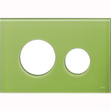 Лицевая панель TECEloop, стекло, цвет - зеленый