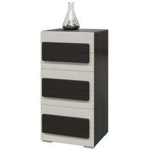 Мэри-Мебель Комод высокий с 6-ю ящиками Престиж цвет венге цаво жемчужный лён ID - 292709