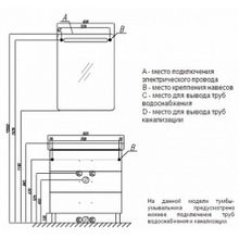 Мебель для ванной Акватон Америна М 80 черная