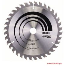 Bosch Пильный диск Bosch Optiline Wood 190х20 мм 36WZ (2608640613 , 2.608.640.613)
