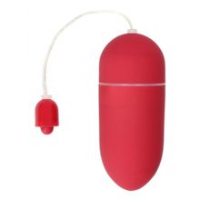 Красное гладкое виброяйцо Vibrating Egg - 8 см. (229481)