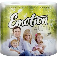 Мягкий Знак Premium Toilet Paper Emotion 4 рулона в упаковке 3 слоя