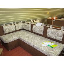 Кухонный угол Ассоль Трейси Милк Шоколад  Правый