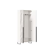 Алмаз. Любимый дом Норд Шкаф двухстворчатый (Белый глянец Статуарио)