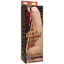 Doc Johnson Телесный фаллоимитатор John Holmes ULTRASKYN Realistic Cock with Removable Vac-U-Lock Suction Cup - 25,1 см.