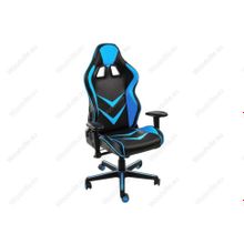 Компьютерное кресло Racer черное   голубое