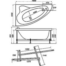 Акриловая ванна Triton Николь R