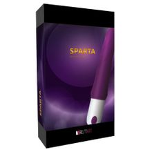 Фиолетовый гибкий рельефный вибратор Sparta - 23 см.