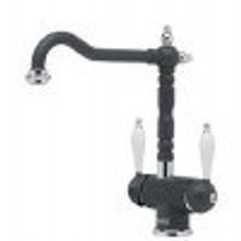 Смеситель Franke Old England, 2 ручки, графит