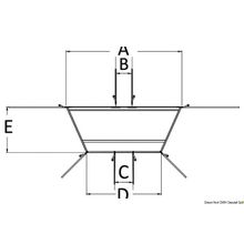 Osculati Universal clear hood for T-Top 3030x1050 mm, 48.190.03