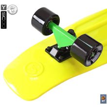 402-G Скейтборд Y-SCOO Big Fishskateboard 27" винил 68,6х19 с сумкой GREEN black